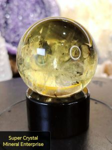Natural Namibia Super High Grade Citrine Crystal Ball Ornament CTB02 #Citrineball