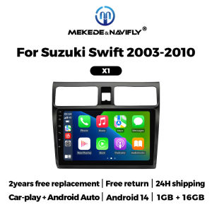MEKEDE 2din Android Auto Wireless Carplay Car Radio Screen For Suzuki Swift 2003-2010 Car Video Multimedia Player Autoradio WiFi