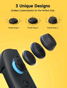 6pcs Silicone Thumb Grips for Nintendo Switch 2 Joy-Con 3 Styles Anti-Slip Soft Joystick Caps Analog Stick Protector