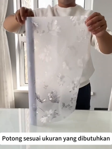 stiker kaca stiker kaca jendela rumah stiker pintu balkon sticker kamar mandi waterproof Stiker sebagai pengganti gorden wallpaper kaca stiker jendela 60cm*1m