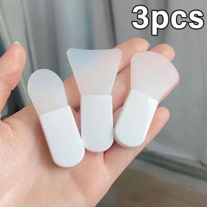 Dorisna 3Pcs Silicone Facial Mask Brush Facial Cream Mud Mask Applicator Scraper Face Cleanser Brushes Travel Portable Skin Care Tools