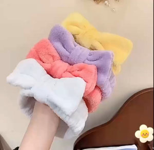 Korean Turban Turban Wash Makeup Cleansing Headband Fashion Bow RibbonTurban COD