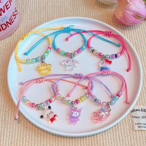 Sanrio | Cute KT Cat Kumi Adjustable Hand Woven Polyester Cartoon Character Charm Rope Gifts Festivals Parties Travel Rewards