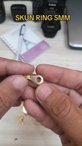 Paket 100 PCS Skun Ring 5 mm Untuk Baut 8 / Skun Bulat / Soket Kabel Motor Mobil / Skun Sekun O Ring