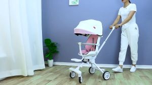 FLYBB Kereta Dorongan Bayi Lipat: Traveling Stroller Bayi Dapat Dilipat Duduk 2Arah Exotic