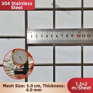 304 Stainless Steel Mesh Guard Fence Thickened Large Mesh