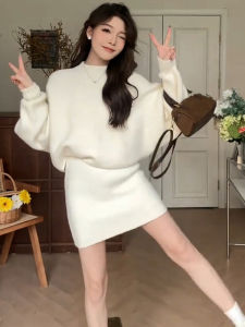 SENWA | Bộ Đầm Ngắn Sang Trọng Phong Cách Hàn Quốc Cho Mùa Thu Đông
