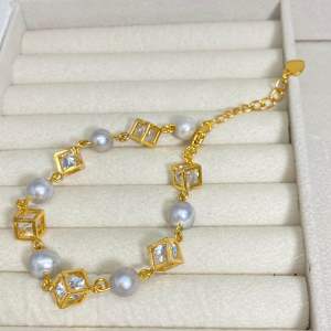 Gelang mutiara asli lombok bahan rhodium mutiara air tawar mutiara lombok