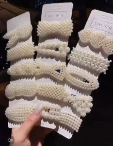 HTF Korean style 10in1 Elegant Sweet Pearl Geometric Hair Clip