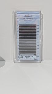 NATUHANA 2D Y Lashes Premade Volume Fan Eyelash Extensions C D Curl Natural Soft Single Tip 2D Y Individual False Eyelashes