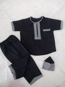 Koko Turki Anak Usia 1-4 Tahun / Setelan Baju Anak Muslim free Peci