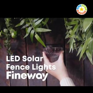 OSQ Solar Powered Semicircle Wall Fence Deck Night Lamp For Outdoor Decoration