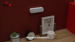 Thunlit แขวนอ่านหนังสือ USB ชาร์จ 1250mAh แม่เหล็กมินิผนังเบา LED สัมผัสหรี่แสงหอพักนักเรียน