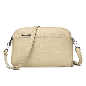 New Korean-Style Letter-Pattern Leather Multi-Purpose Crossbody Bag Stylish And Casual Suitable For Single-Shoulder Commuting