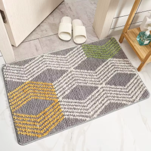 VIKAMA Imitation Cashmere Bathroom Floor Mat Anti-Dirt Wear-Resistant Mat Bathtub Absorbent Mat Rug Live Room Home Decor