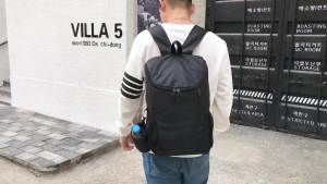 DOVO Hiking Backpack Waterproof and Wear-resistant Lightweight Backpack PackableOutdoor Travel Camping Daypack Foldable-BLACK