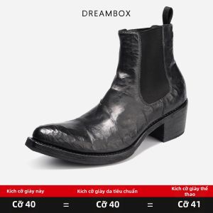 dreambox | Giày Chelsea Đế Goodyear Mũi Nhọn