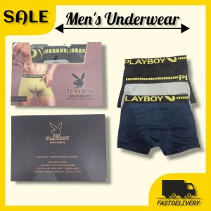 MENS BRIEF BOXER UNDERWEAR PLAYBOY CONTOUR CONFORMING COTTON