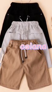 Setelan Anak - setelan kaos kurta dan elana chino pendek untuk Laki-Laki Usia 4-12 Tahun twill stret