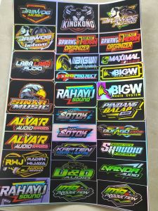 Stiker Sound | Stiker Hologram | Stiker 1 Lembar | Stiker Pack Ukuran 21cm x31cm