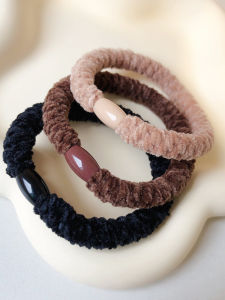 Plush Hair Ties Womens Autumn Winter Thickened Elastic Hair Bands Durable Non-damaging Hair Bands Korean Style Fashion Accessories