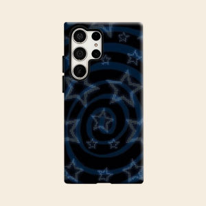 Blue Spiral Star Luxury Fashion Full Lens Protective Case for Samsung Galaxy S26 S25 S24 A56 A36 Plus Ultra