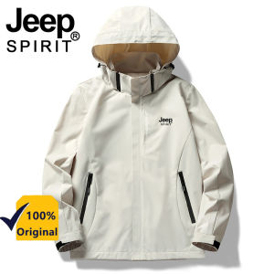 Jeep Spirit Outdoor Windbreaker Clothing jaket kasual lelaki dengan poket Trendy Brand Spring dan Autumn Windproof lelaki Mountaineering Ski Suit