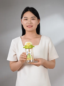 AIBEDILA Childrens water cup PPSU baby drinking water direct drinking straw cup summer kindergarten special outing kettle portable 500mL Portable Student Bottle