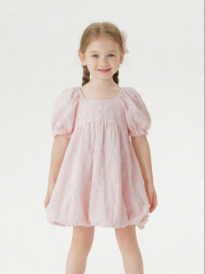 Marc&Janie | All-Over Embroidery Puff Sleeve Girl Dress