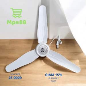 Quạt Trần mini 3 cánh kích thước 1050 hàng chính hãng kiểm tra 100%