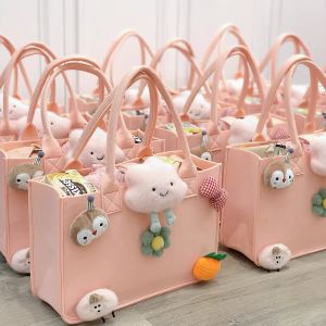 Baby One-Month Feast Hundred Days Banquet Gift Children Full-Year Birthday Cute Tote Gift Felt Bag Customized