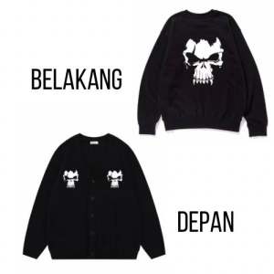 Cardigan pria wanita sablon