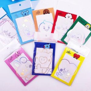 LINE FRIENDS | BT21 K-pop cartoon stickers - laser-cut colorful cute stickers for mobile phones refrigerator decoration RJ luggage tags