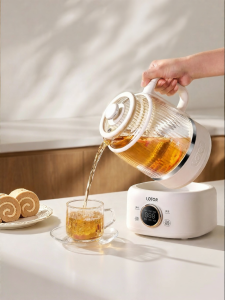 Compact Glass Tea & Water Kettle 1L
