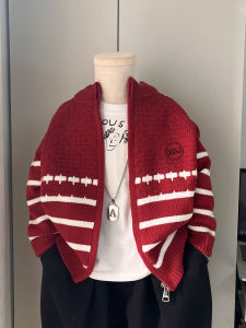 Winter Boys Stylish Knit Sweater Red
