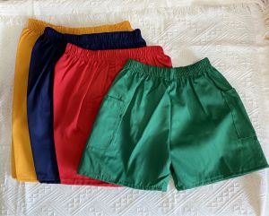 3 to 13 Yrs Kids Sport Color Short Pants XS to XXL Primary School 6 color