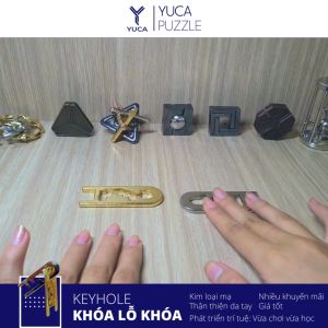 Đồ chơi trí tuệ Keyhole Yuca Puzzle - Khóa Lỗ khóa Thử thách giải đố thông minh Hack não Trí tuệ Đồ chơi Tư duy Xếp hình 3D