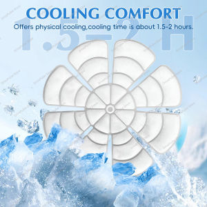 PCM Cooling Cap Liner - Adjustable Ice Pad for Summer Universal Hat Fit with Instant Cooling Gel for Outdoor & Hot Weather