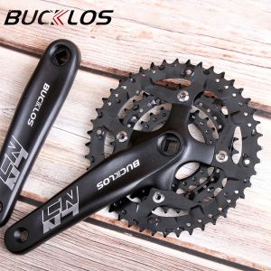 BUCKLOS 3*9speed Crankset 104/64BCD Chainring Mtb 22T 32T 44T Sprocket with Bottom Bracket Triple Chainwheel