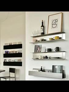 Stainless Steel I-Beam Shape Wall-Mounted Display Rack