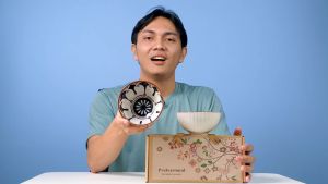 Souvenir Mangkok Set Keramik Handpainted Japanese hampers gift Import