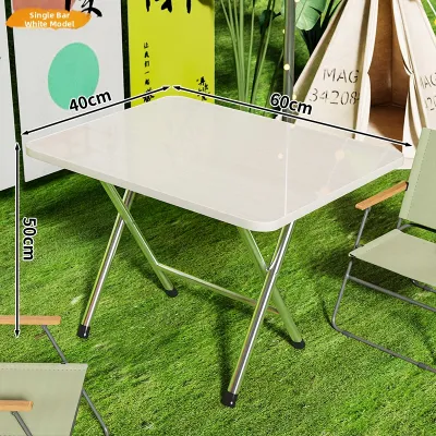 evesigar | Foldable Dining Table Small Kitchen Table Study Desk Student Dorm Table Wooden Top Space Saving Table for Home Office Kitchen