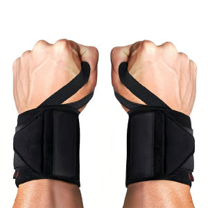 1 Pair Weight Lifting Wrist Straps Adjustable Gym Wrist Wrap for Wrist Support and Protection Weightlifting Bodybuilding