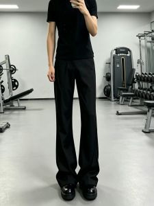 OUMULONG | Quick-Drying Slim Narrow Straight Pants for Fitness