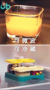 [Tặng khay silicon KUB] Bộ 4 hộp trữ đồ ăn dặm bằng thủy tinh KUB (2x60ml + 2x120ml) (kèm khay)