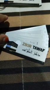 KL Stock 7 Doa Nota Zikir Tawaf Haji Umrah Tabih Kad/Zikir Tawaf