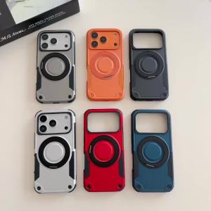 Armor Shockproof For Magsafe Phone Case For Samsung Galaxy S26 Ultra Plus 360°Rotatable Magnetic Ring Kickstand Bracket Cover