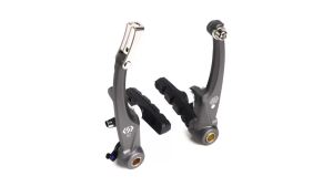 CHOOEE MTB Bicycle V Brake Caliper Lever Set Liner Pull Road Mountain Bike V Brakes Calipers Gray