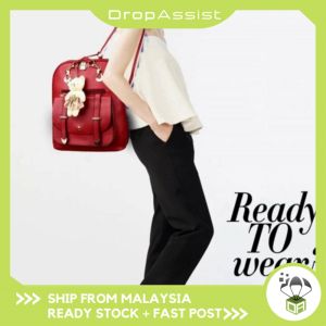 DROPASSIST 1636 Bear Dual-use Shoulder 2 Way Handbag Woman Bag Backpack Beg Galas Belakang Perempuan Besar