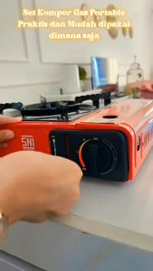 Kompor Gas Portable 2 in 1: Alat Masak Dapur Travel & Kompor Kemah Camping